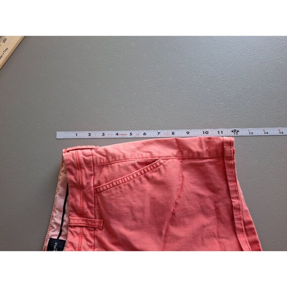 American Eagle Outfitters Chino Shorts Size 2 Pink Stretch Preppy Beach Tropical - Picture 8 of 9